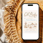 Invitation sur le Baby shower occidental