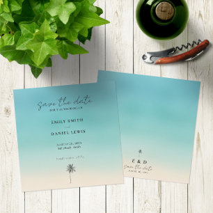 Invitation Sur Le Carré De Mariage De Plage Économisez La Car