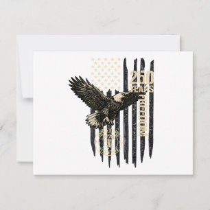 Invitation Sur le dos aigle et drapeau 250 ans 1776-2026 250e