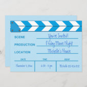 Invitation sur le plateau de tournage nocturne (bl (Devant / Derrière)