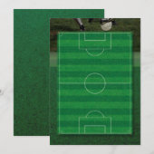 Invitation sur le terrain de football (Devant / Derrière)