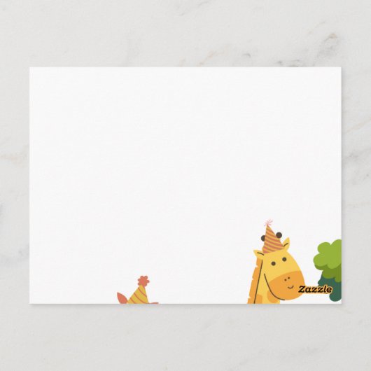 Invitation sur le thème de la faune (Dos)