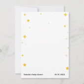 Invitation Sur le thème de la lune|Sur ou sous le jeu de baby (Dos)