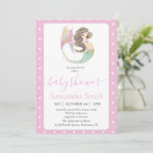 Invitation sur le thème de la mer avec une belle s (Debout devant)