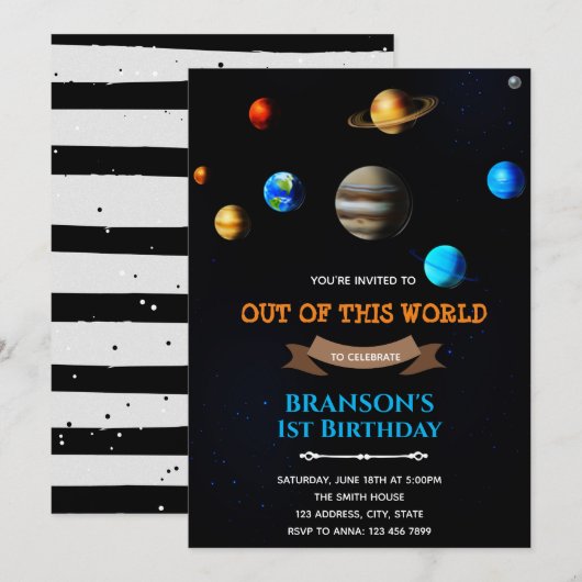 Invitation sur le thème de l'espace planétaire (Devant / Derrière)