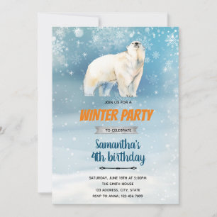 Invitation sur le thème de l'ours polaire