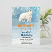 Invitation sur le thème de l'ours polaire (Debout devant)