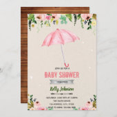 Invitation sur le thème des fleurs d'avril et de m (Devant / Derrière)