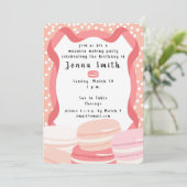 Invitation sur le thème des Macarons (Debout devant)