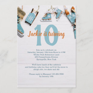 Invitation sur le thème des sports de glace et de 