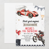 Invitation sur le thème des vélos tout-terrain et  (Devant / Derrière)