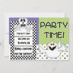 Invitation sur le thème d'Halloween