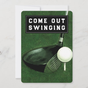 Invitation sur le thème du golf