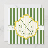 Invitation sur le thème du golf - "Par-Tee" (Dos)