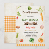 Invitation sur le thème du marché fermier de légum (Devant / Derrière)