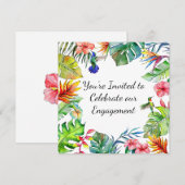 Invitation sur le thème du Paradis Tropical (Devant / Derrière)