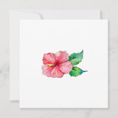 Invitation sur le thème du Paradis Tropical (Dos)