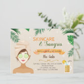 Invitation sur le thème Skincare et Sangria (Debout devant)