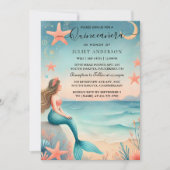 Invitation Sur L'Eau La Vie Du Poisson Sous La Quinceanera (Devant)