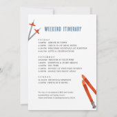 Invitation Sur Les Pentes Ski De Neige Fin De Semaine (Dos)