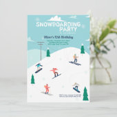 Invitation Sur les Pistes de Ski (Debout devant)