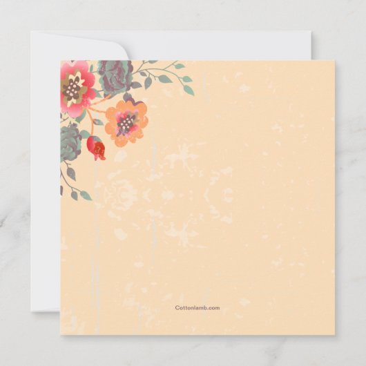 Invitation Sur L'Invitation Carré (Dos)