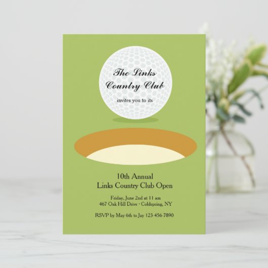 Invitation Sur L'Invitation De Golf Edge (Debout devant)