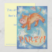 Invitation Sur l'invitation de la fête de la Lune (Devant / Derrière)