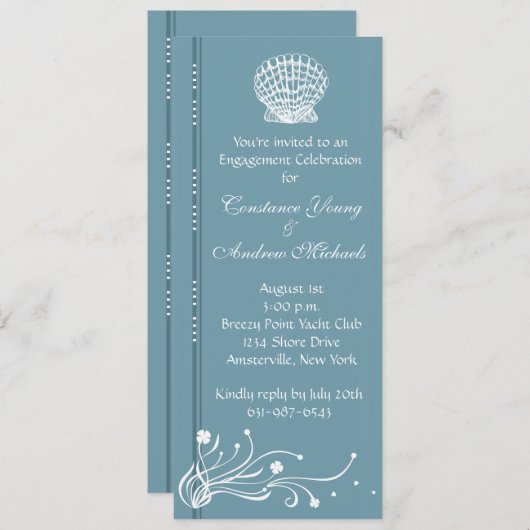 Invitation Sur l'invitation de la mer (Devant / Derrière)