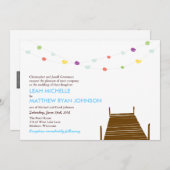 Invitation Sur l'invitation de mariage de l'eau (Devant / Derrière)