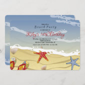 Invitation Sur l'invitation de Seashore (Devant / Derrière)