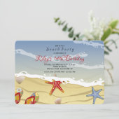 Invitation Sur l'invitation de Seashore (Debout devant)