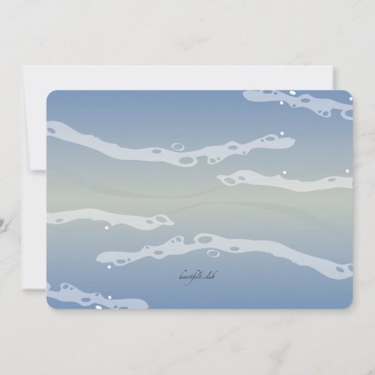 Invitation Sur l'invitation de Seashore (Dos)