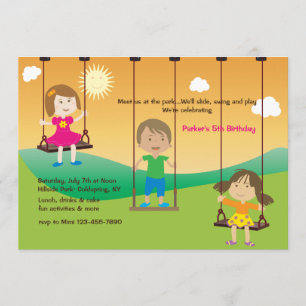 Invitation Sur L'Invitation Sur Le Terrain De Jeu