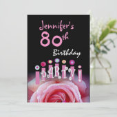 Invitation sur mesure 80e anniversaire de fête Bou (Debout devant)