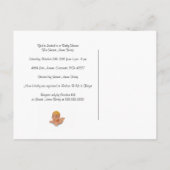 Invitation sur mesure Baby shower pour garçon ou f (Dos)