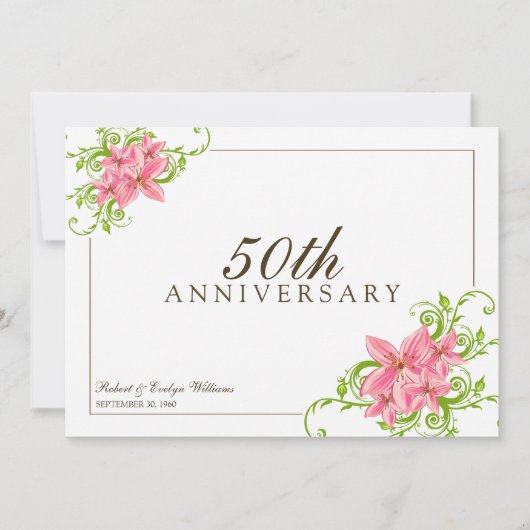 Invitation sur mesure de la fête de l'Anniversaire (Devant)