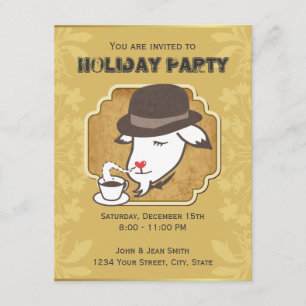 Invitation sur mesure de M. Goat & Coffee Holiday