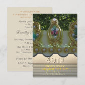 Invitation sur mesure du carrousel de célébration  (Devant / Derrière)