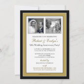 Invitation sur mesure (or) du Parti de l'Anniversa (Dos)