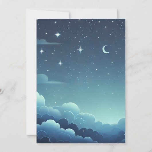 Invitation Sur Parties scintillant Twinkle Twinkle Little Sta (Dos)