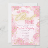 Invitation Sur Pink Cloud Neuf 9 Baby shower Gold Parties sci (Devant)