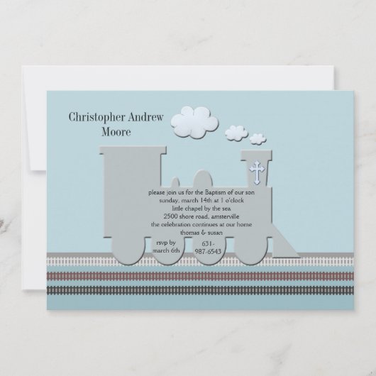 Invitation Sur piste bleue (Devant)