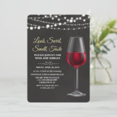 Invitation sur tableau à craie pour soirée de dégu (Debout devant)