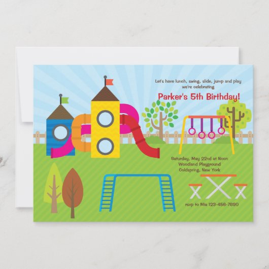 Invitation sur terrain de jeu (Devant)