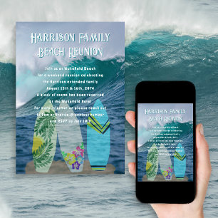 Invitation Surcartes Ocean Family Reunion