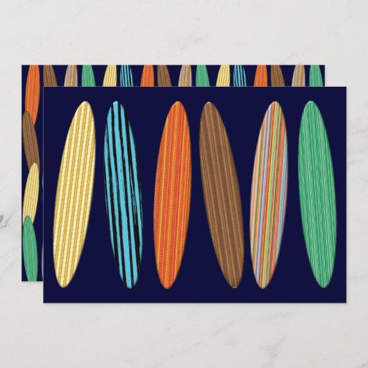 Invitation Surf (Devant / Derrière)