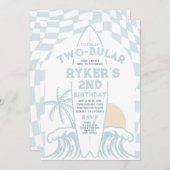 Invitation Surf à deux bulaires total Surfboard 2e anniversai (Devant / Derrière)