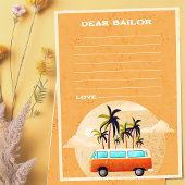 Invitation Surf Beach Anniversaire Fête Heure Capsule Note Ca