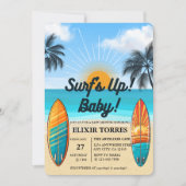 Invitation Surf bébé - Baby shower (Devant)